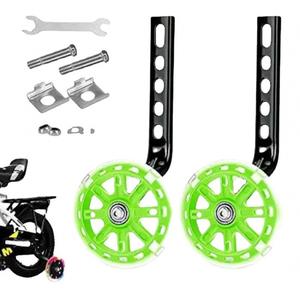 Roues d'apprentissage pour vélo d'enfant 12 pouces en métal rouge avec lumières clignotantes pour vélo d'équilibre - Product Image 5