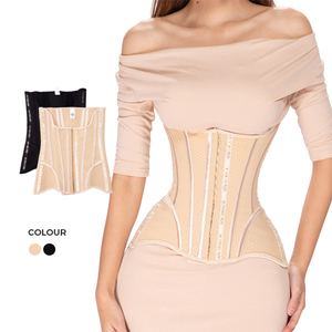 All'ingrosso Guaina Modellante in Lattice con 15 Stecche in Acciaio per Donna, Alta Compressione, Controllo Pancia, Effetto Orologio di Sabbia, Cintura Faja - Product Image 1