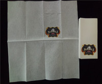 Serviettes d'invité en lin Serviettes à main en papier ressemblant à un tissu de qualité supérieure, Serviette d'invité blanche jetable (100 pcs/pack) pour la maison, les restaurants