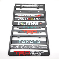 Cadre de plaque d'immatriculation de moto personnalisé en alliage de zinc, cadre de plaque d'immatriculation de voiture, cadre de plaque d'immatriculation en acier inoxydable