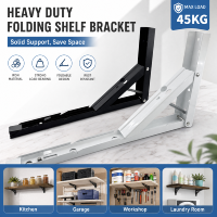 Support mural triangulaire pliable pour étagères, tables murales, établis et rangements de garage
