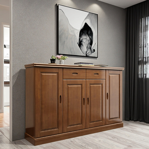 Scarpiera in legno massello in stile cinese; Scarpiera antipolvere per uso domestico moderno e semplice; Armadietto per scarpe multistrato. - Product Image 2