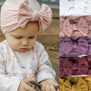 IFOND الجاكار النايلون رباطات رباط رأس للطفل عقال لينة مرنة مختلف اللون Hairbands للفتيات