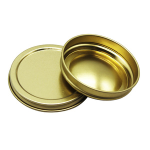 Caviar Tin Fine Quality Gold Color Airtight Empty Round Box 50G Caviar Tin Can