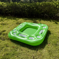 Table de poker gonflable en PVC, table de jeu flottante, table de jeu de cartes aquatique, bar à glace pour piscine, plage, fête d'été