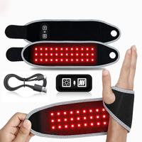 Ceinture de thérapie par lumière rouge portable 660nm 850nm LED infrarouge avec massage par vibration et batterie 2000mAh