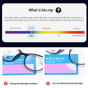 Lunettes de lecture multifocales progressives <span class=keywords><strong>ultra</strong></span> légères pour hommes et femmes, verres HD, lunettes presbyopes, lunettes de mode quotidiennes anti-lumière bleue - Product Image 4