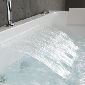 1.3m 1.7m Köşe Tipi Bağımsız Akrilik Dikdörtgen Masajlı Küvet LED Işıklar Jakuzili 12 Jetli 60gal Kapasiteli Banyo - Product Image 3