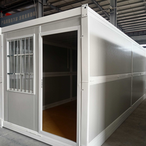 Maison conteneur pliable de style industriel minimaliste moderne avec panneaux sandwich étanches pour usage professionnel - Product Image 1