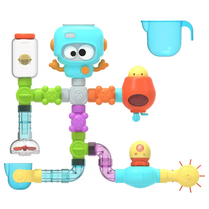 Juguete de Baño DIY para Bebés: Tuberías de Agua Giratorias para Bañera, Juguete de Montaje en Pared para <span class=keywords><strong>la</strong></span> <span class=keywords><strong>Hora</strong></span> <span class=keywords><strong>del</strong></span> Baño - Product Image 1