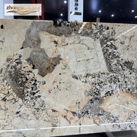 Dalles de granit Pandora doré poli, grandes, durables, en pierre naturelle, design moderne, personnalisables, pour cuisine, vente en gros d'usine