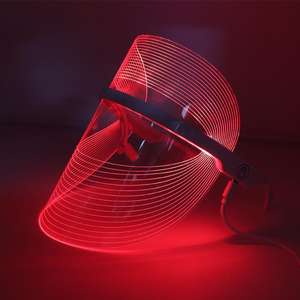 Masque de beauté LED, appareil de massage facial, 21,6 cm, rechargeable par USB, pour le bien-être du visage - Product Image 5