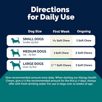 Complément anti-démangeaisons pour chiens OEM Dog Allergy Soft Chew avec oméga-3 et probiotiques, soulagement ciblé des démangeaisons pour animaux de compagnie
