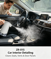 Nettoyeur vapeur portable à commande tactile électrique ZR-015, 2 vitesses de débit de vapeur réglables, haute température, utilisation domestique et extérieure, 1200W