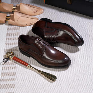 รองเท้าหนังธุรกิจแบบทางการสำหรับผู้ชายรุ่นใหม่ปี 2026 รองเท้าเดอร์บี้หนังวัวแท้ชิ้นเดียวระดับไฮเอนด์ รองเท้าทางการสำหรับผู้ชาย - Product Image 3