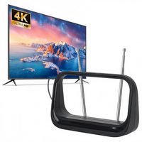 Antenne TV intérieure DVB-T HDTV à amplificateur (active) et prise en charge DTMB, best-seller d'origine chinoise, sans montage requis