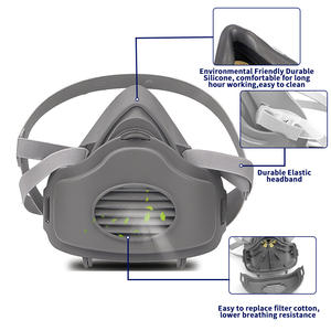 Respirador <span class=keywords><strong>de</strong></span> media cara 3200 360 directo <span class=keywords><strong>de</strong></span> fábrica °   <span class=keywords><strong>Filtro</strong></span> Sellado <span class=keywords><strong>de</strong></span> Goma Ecológica y Plástico, Fácil <span class=keywords><strong>de</strong></span> <span class=keywords><strong>Limpiar</strong></span>, para Protección Contra Polvo <span class=keywords><strong>de</strong></span> Molienda - Product Image 3