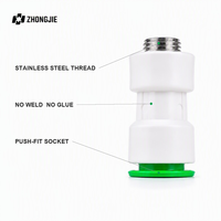 Raccord mâle à emboîtement rapide PP 20mm 25mm 32mm 1/2 3/4 1 pouce BSP en acier inoxydable, connexion rapide sans soudure OEM ODM