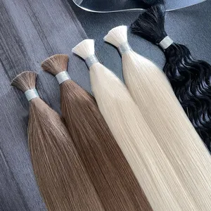 100 Procent Menselijk Haar Voor Vlechten, Bulk Hair Extensions Ruwe Maagdelijke Cuticula Uitgelijnd Haar Bulk