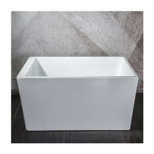 <span class=keywords><strong>Baignoire</strong></span> autoportante rectangulaire en acrylique blanc de luxe, <span class=keywords><strong>petite</strong></span> taille - Product Image 6