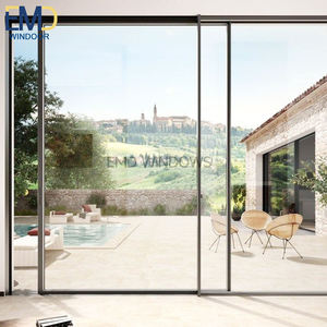 Puerta Corredera Interior de Vidrio con Diseño de Panel Decorativo - Product Image 3