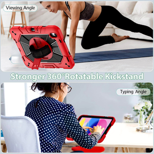 Funda Protectora para Tablet iPad 11.ª Generación 2025 A16 con Soporte Giratorio Integrado de 360 Grados y Correa Ajustable para <span class=keywords><strong>Mano</strong></span> y Hombro - Product Image 6