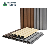 Panneau d'intimité pour jardin en composite bois-plastique, extérieur, antidérapant, résistant aux intempéries, revêtement mural WPC