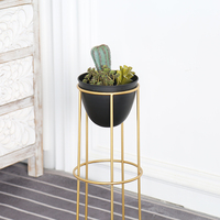 Moderner Indoor Outdoor Gold Black Metal Blumentopf Pflanzenst änder für Garten