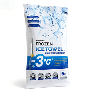 Toalla Fría Congelada 90cm x 30cm, Paquete de 5 Toallas Refrescantes Portátiles para Alivio Instantáneo de la Temperatura - Product Image 1