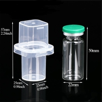 Boîtes en plastique transparentes personnalisées de 10 ml pour poudre lyophilisée et étuis de rangement pour flacons – Vente en gros