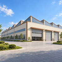 Bâtiment de stockage en acier préfabriqué, entrepôt personnalisé pour la logistique d'usine et les applications industrielles