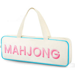 Borsa per Mahjong in Tela, Portatile da Viaggio, Grande Capacità, Impermeabile, con Scomparti, per Casinò e Gioco d'Azzardo - Product Image 2