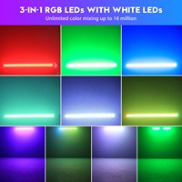 Luz de Barra de Lavado RGB de 100W para Exteriores, Impermeable IP65, 336 LED, Control DMX512, Efecto Estroboscópico, para DJ, Discoteca, Fiesta, Bar, Bodas