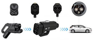 Adaptateur portable 400A DC CCS2 vers GBT, Plug and Play, mise à niveau à distance par application pour les voyages en véhicule électrique - Product Image 3