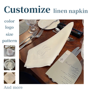Personalized Embroidered Multi-color <strong>Napkins</strong> With Letters, Dates Logos Weddings And Hotels Punched Embroidery <strong>Napkins</strong> - Product Image 1