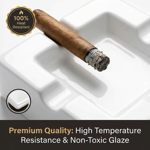 Cenicero de Cerámica con Logotipo Personalizado, Nuevo Diseño, Boca Ancha, Alta Calidad, Hecho a Mano, Accesorio para Fumar al Aire Libre, Cenicero Divertido para Cigarros y Cigarrillos - Product Image 2