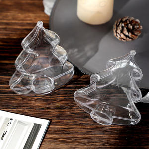 <span class=keywords><strong>Esferas</strong></span> de plástico transparente para decoración navideña, mini <span class=keywords><strong>esferas</strong></span> huecas con forma de estrella, huevo, caballo, campana, árbol - Product Image 2