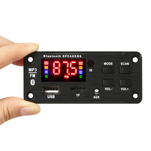 Papan dekoder <span class=keywords><strong>Bluetooth</strong></span> 5.0 MP3 WMA APE 50W, Amplifier DC 12V DIY pemutar musik Speaker FM Radio USB rekaman Handsfree kartu panggilan - Product Image 4