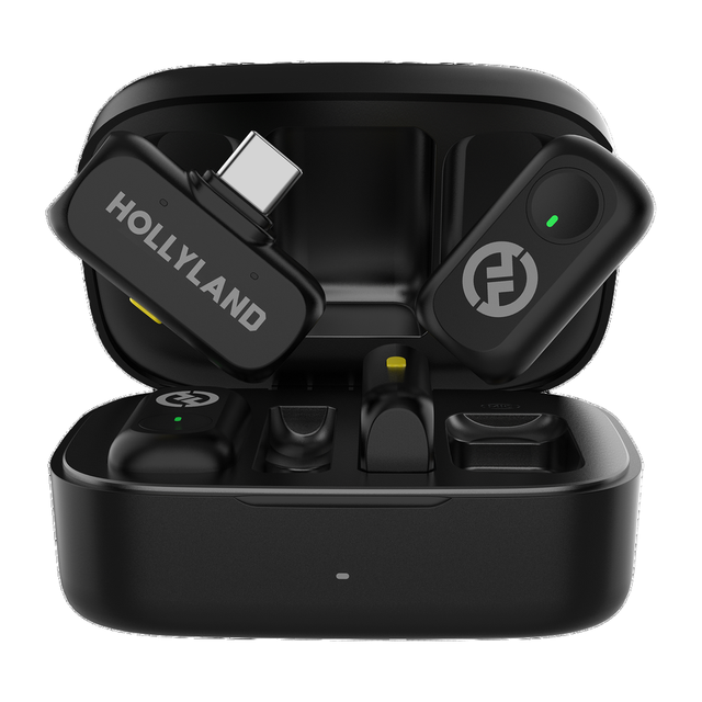 Hollyland Lark Max2 Professional Omni-directional Noise Cancelling 2.4G Studio Quality Audio Wireless Lavalier Microphone XLR