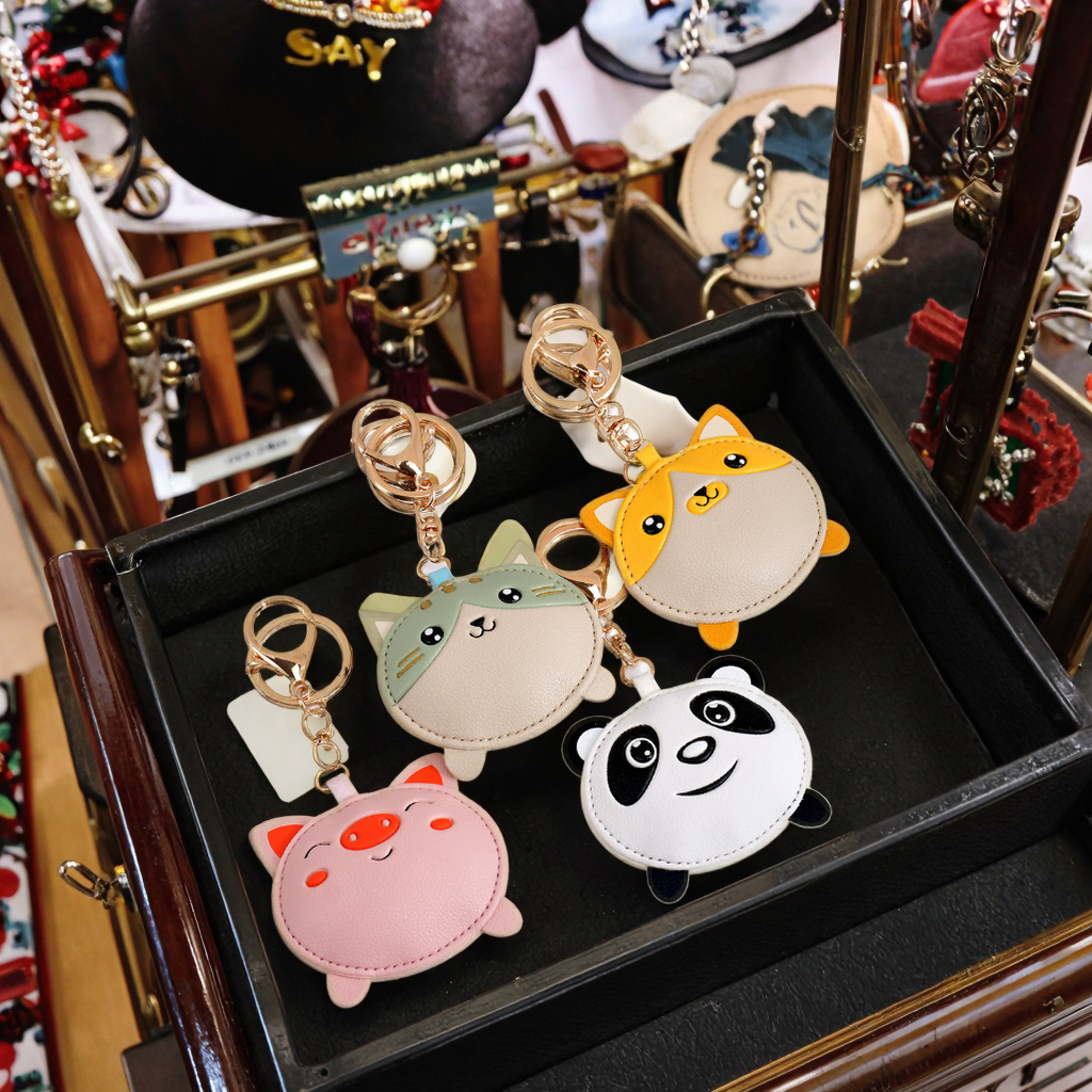 Souldershop 8-Piece Panda Keychain Set - Cute PVC Keyrings For Car Keys, Bags, Backpacks, Gifts - View #4