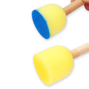 बोमेजिया 4 पीसी लकड़ी के हैंडल डिय आर्ट पेंटिंग स्पंज ब्रश सेट - Product Image 5