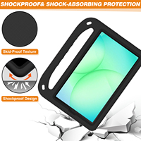 Étui pour tablette en mousse EVA pour enfants avec poignée et support, housse de protection antichoc pour Samsung Galaxy Tab A9 / A11 8,7 pouces