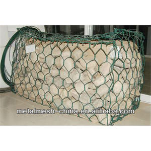 Mạ kẽm nhúng nóng gabion box1x1x0 2x1x1gabion đá giỏ 60*80mm 80*100mm100*120mm <span class=keywords><strong>rockfall</strong></span> bảo vệ lưới PVC tráng - Product Image 6