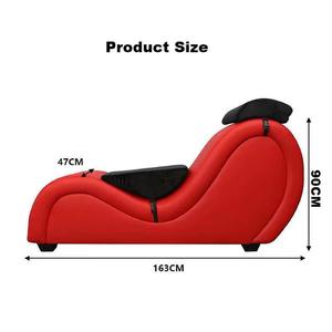 Nouveau Style Pu Cuir Rouge Faisant Position S Forme Solide Meubles <span class=keywords><strong>Tantra</strong></span> <span class=keywords><strong>Chaise</strong></span> pour Couples Canapé - Product Image 3