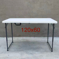 Großhandel Outdoor-Events Hochzeit Beliebte Rechteckige Weiße HDPE-Kunststoff Picknick-Party Klappbare Höhenverstellbare Klapptische