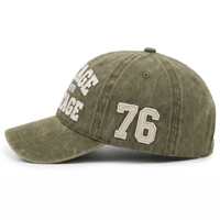 Gorra de Béisbol Estilo Retro, Gorra Trucker Personalizada, Gorra Vintage de Algodón Lavado con Apliques y Bordado a Mano, Unisex, Informal