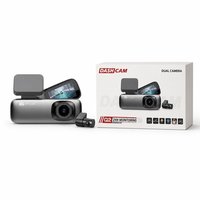 Caméra embarquée CYXF Q2 2K+1080P à double objectif, grand angle 130-150°, capteur G, contrôle WiFi via application, écran IPS 1,47 pouces, surveillance de stationnement 24h/24, DVR