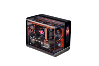 Gamer-X - Caja de Ordenador Micro ATX Blanca de Acero de Torre Completa con Iluminación RGB y Ventana Lateral, Gabinete para PC Gamer en Stock