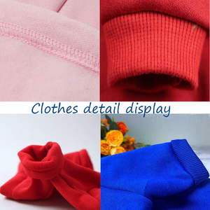 Grosir Katun Kustom Warna-warni Wajah Kosong Pakaian Desainer Anjing Pakaian Hewan Peliharaan Mantel Musim Dingin Hangat Pakaian Anjing Pakaian Anak Anjing - Product Image 4