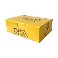 Caja de Papel para Alimentos a Prueba de Grasa de Grado Alimenticio, Caja de Papel para Comida para Llevar, Caja de Papel para Comida Rápida con Logotipo Personalizado Impreso, Caja para Papas Fritas y Pollo Frito